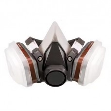 Demi-masque respiratoire A1P2 + filtres à charbon et filtres anti-poussière