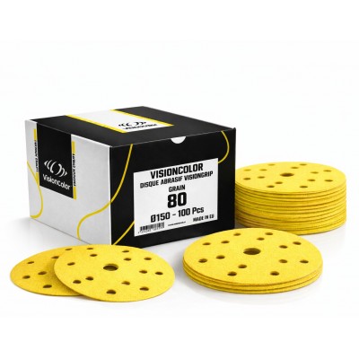 Disque abrasif de ponçage 150mm 15 trous Premium