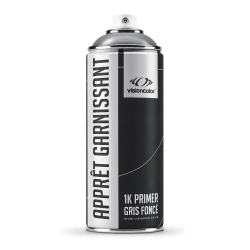 Aérosol apprêt garnissant 400 ml. Gris foncé