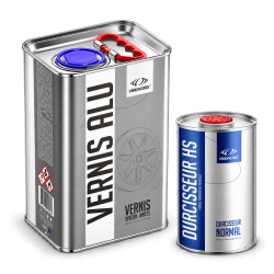 Pack vernis aluminium jantes 5 Litres