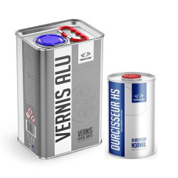 Pack vernis aluminium jantes 5 Litres